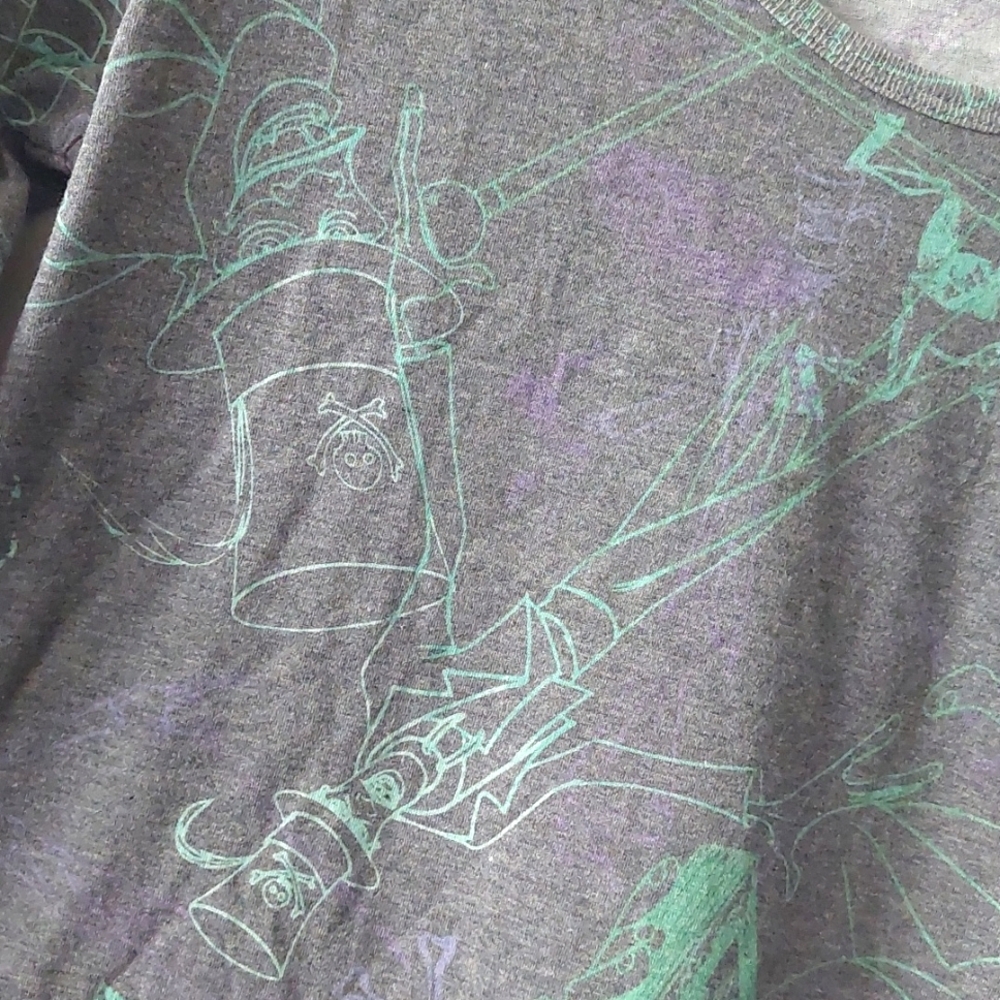 NWT LulaRoe Disney Dr. Facilier Villains Graphic Long Sleeve Tee Size M - Picture 3 of 4